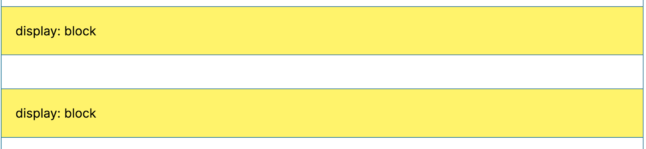 What links styled as buttons look like with their display set to block.