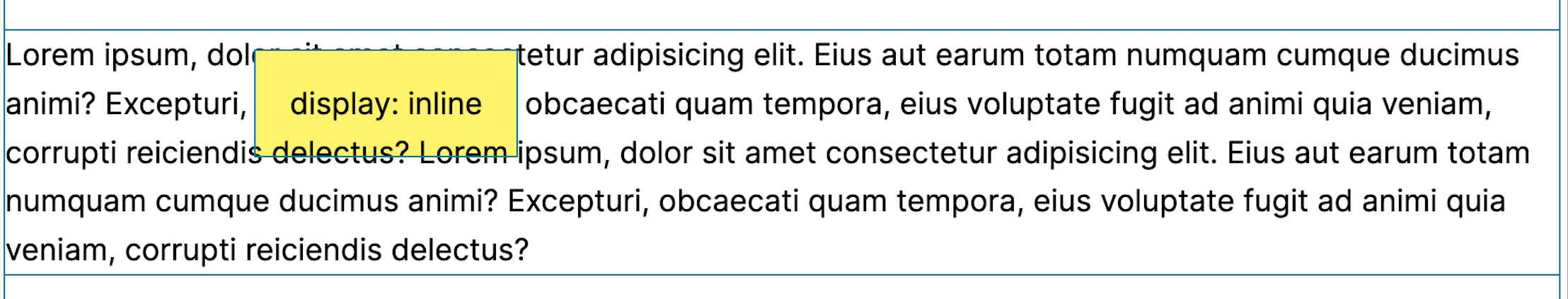 What a link styled as a button looks like without inline-block